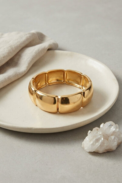 callerrons accessories Gold Color Brass Bakla Model Vintage Thick Handcuff Br...