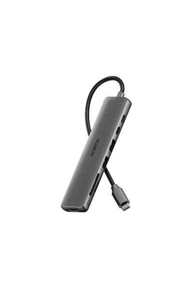 oraimo 7in1 Multifunction HUB PowerTrans - Chrome Grey