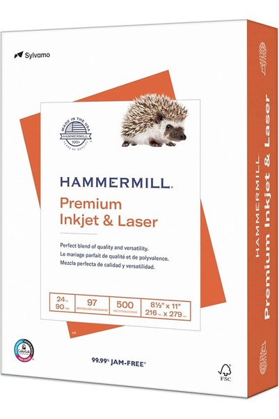 Hammermill ورق طابعة، ورق طباعة عالي الجودة للطابعات النافثة للحبر والليزر 24...