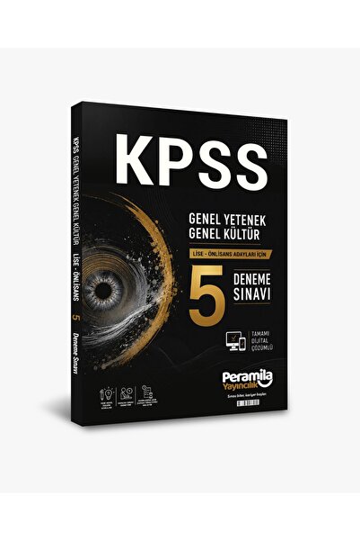 Peramila Yayıncılık 2026 KPSS Genel Yetenek Genel Kültür Lise Önlisans Tüm De...