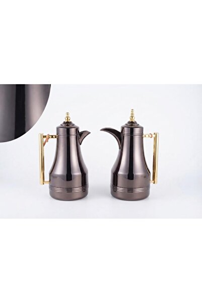 Generic Arabic Coffee Pot and Tea Carafe Set of 2, 1L Insulated Thermal Flask...