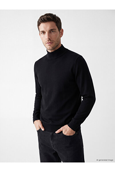 LC Waikiki Pulover Tricotat Mock Neck Bărbați