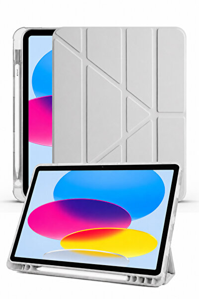Auraks iPad Air 11 M2 M3 M4 Çip Air 4./5./6. Nesil Uyumlu Uyku Modlu Kalem Bö...
