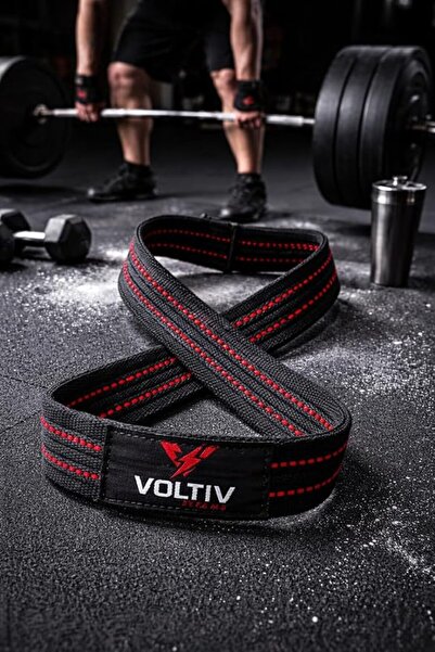 VOLTIV أحزمة رفع الأثقال على شكل رقم 8 للديدليفت ورفع الأثقال - دعم قبضة قوي ...