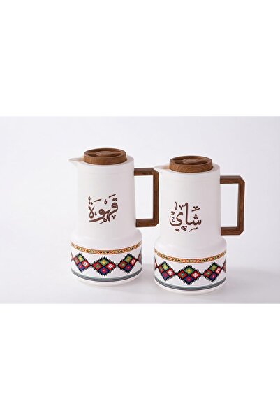 Generic Arabic Coffee Pot and Tea Carafe Set of 2, 1L Insulated Thermal Flask...