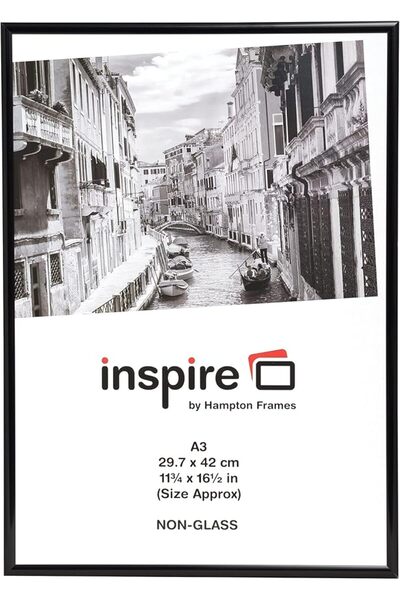 Hampton Frames BACKLOADER Poster Certificate Photo Frame Acrylic (Non Glass) ...