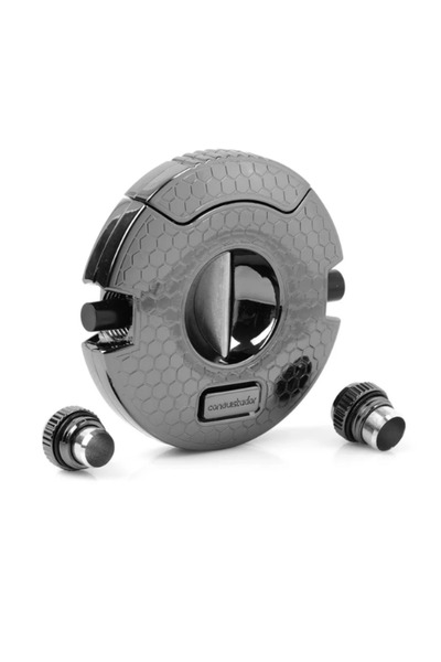 CONQUİSTADOR Küllük Kesici Gunmetal Puro seti