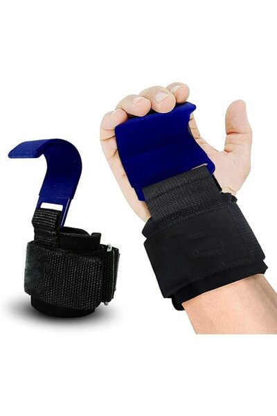 KASTWAVE Weight Lifting Hooks Grip Non-Slip Thick Padded Neoprene with Adjust...