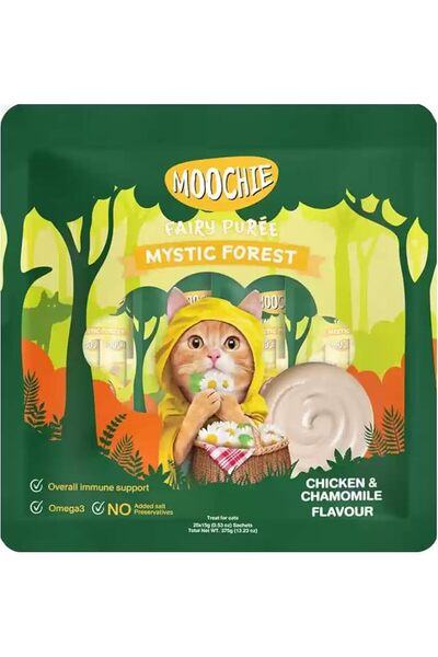 MOOCHIE Chicken and Chamomile Flavor Cat Treats 375 g