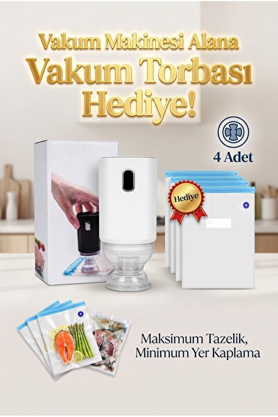 GUCSO 90W Gıda Vakum Makinesi USB Şarjlı Elektrikli Vakum Pompası Taşınabilir...