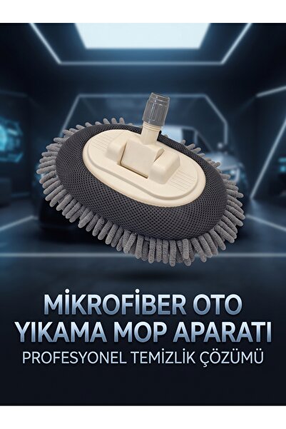 jantistore Mikrofiber Oto, Ev Çok Amaçlı Yıkama Mopu (Her Sapa Uygun) - Çizme...