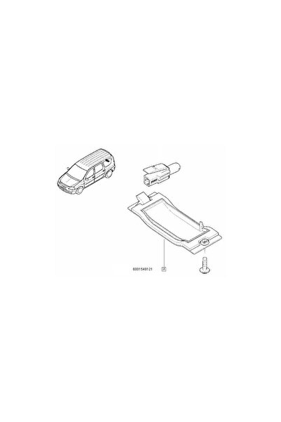 GENERİC 1 LAMPA ILUMINARE NUMAR SPATE LOG. I MCV Renault 6001549121