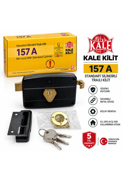 KALE KİLİT 157A standart silindirlli triyajlı kilit