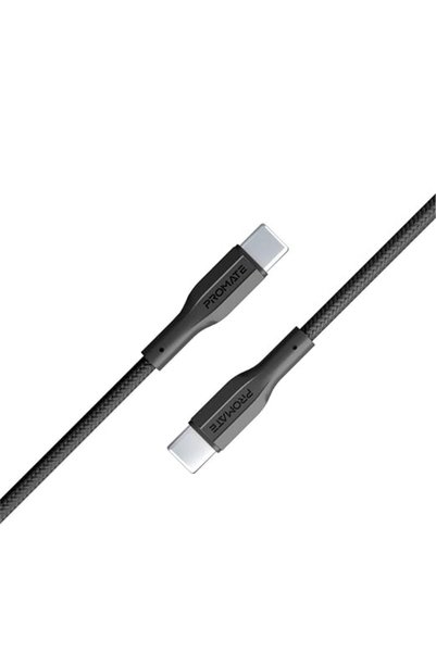 Promate USB-C to USB-C Cable, Premium 60W, Fast Charging Type-C Cable with 48...
