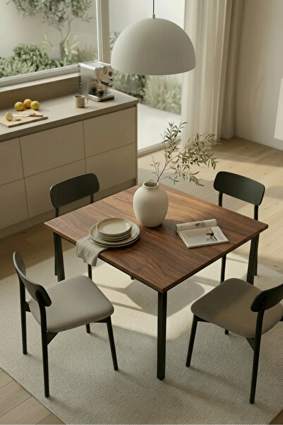 KODIGU 90x90 Yemek Masası | Mutfak Yemek Masası | 75cm Yükseklik