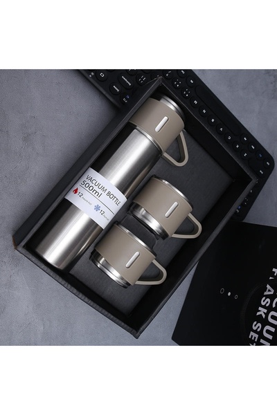 Marquise Θερμός 500 ml με 3 ανοξείδωτα κύπελλα Σετ δώρου TRM012