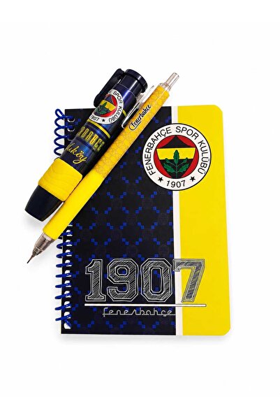 Fenerbahçe Lisanslı Taraftar Set (Defter, Versatil kalem, Mekanik Silgi)