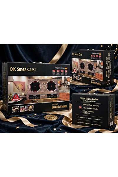 Silver Crest Premium 3500W Double Burner Electric Cooker