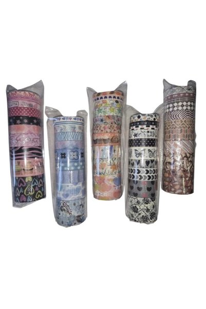 Gıpta K9919 SOFT COLOR RENKLİ DESENLİ BANT10'LU ASORTİ SET