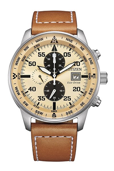 Citizen Men's Analog Beige Dial Watch - CA0880-15X