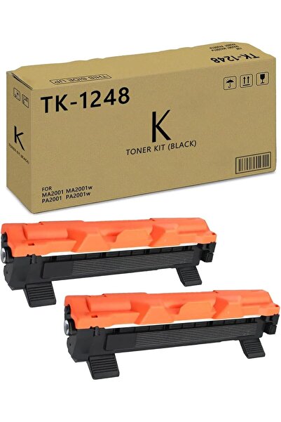 KYOCERA TK1248/1240 TONER PA2001w PA2001 MA2001w MA2001 Yazıcı için Uyumlu (2'li Siyah) MUADİL