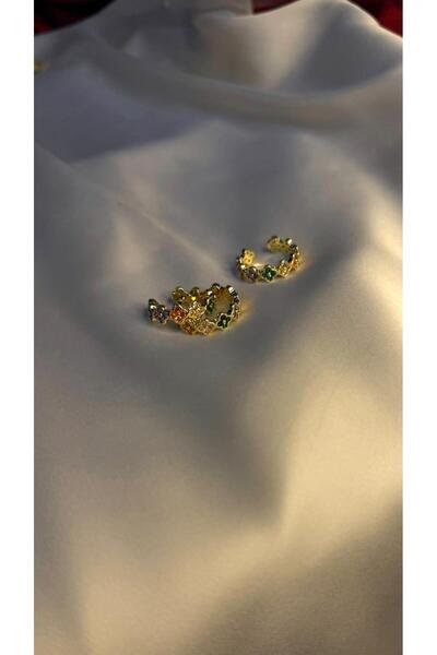 MİNNA JEWELRY ALTIN KAPLAMA RENKLİ ŞANS YÜZÜĞÜ
