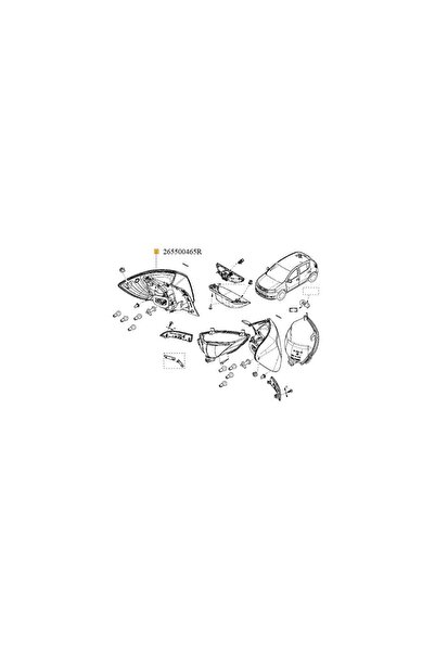 GENERİC 1 LAMPA SPATE DR SANDERO II STEPWAY Renault 265500465R