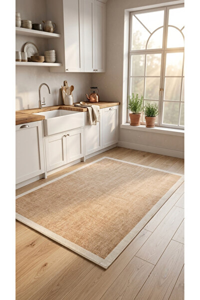 Thalia Home Kaymaz Taban Yıkanabilir Kalın Dokulu Halı & Yolluk & Mutfak Halısı