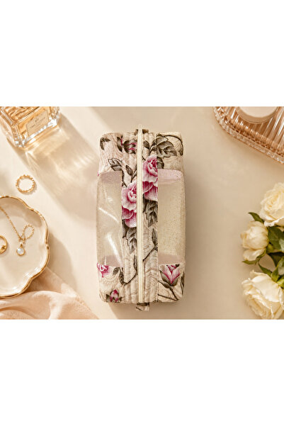 Ays Quilt Şeffaf Detaylı Makyaj Çantası – Seyahat Organizerı