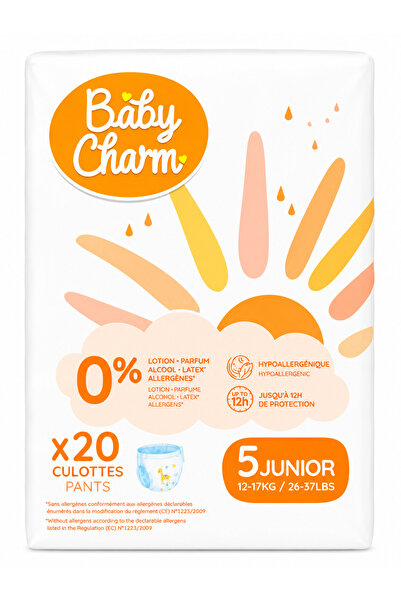 Baby Charm Scutece tip chiloțel Pants Junior Mărimea 5, 12–17 kg, 20 buc