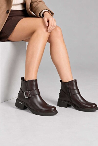 Bestello Γνήσιες δερμάτινες μπότες casual χωρίς κορδόνια με φερμουάρ και λεπτ...