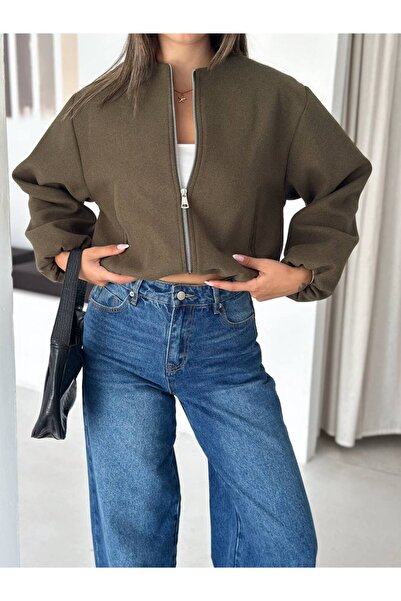 VESS MODA Jachetă bomber căptușită, cu talie elastică