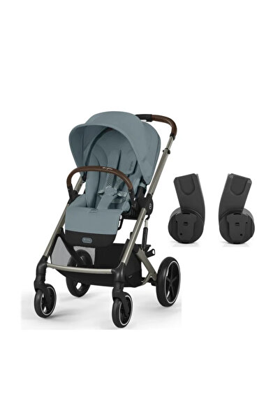 Cybex Balios S Lux Taupe | Stormy Blue + Ana Kucağı Adaptörü