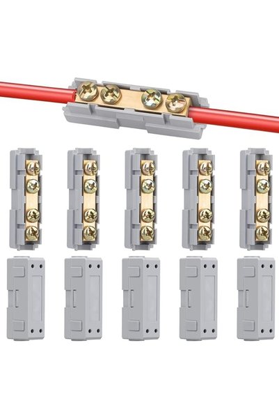KASTWAVE موصلات أسلاك AWG، 10 قطع من موصلات الأسلاك مقاس 6 AWG، طقم وصلات سري...