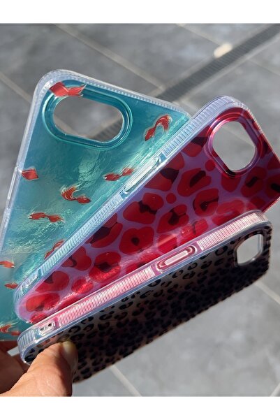 EDELFU iPhone 16e ve 17e UYUMLU - Aura Leopar (Kahverengi), (içten Baskılı), Desenli Koruyucu Yanları Şeffaf Gösterişli Parlak Kılıf