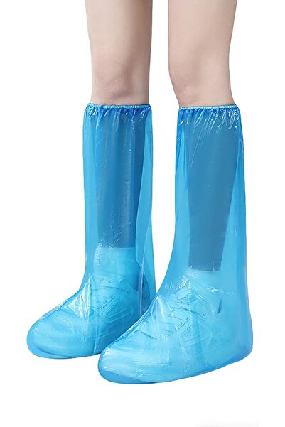 GoodTool 6-Pack Disposable High Top Rain Boot Covers, Waterproof Shoe Protect...
