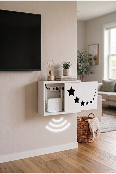 wudie Ahşap Renkli Sigorta Kutusu Saklama Duvar Tipi Wifi Modem Kablo Düzenle...