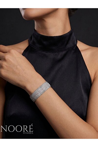 Aurelia Silver - 2,5 cm Lüks Tasarım Bileklik | 925 Ayar Gümüş