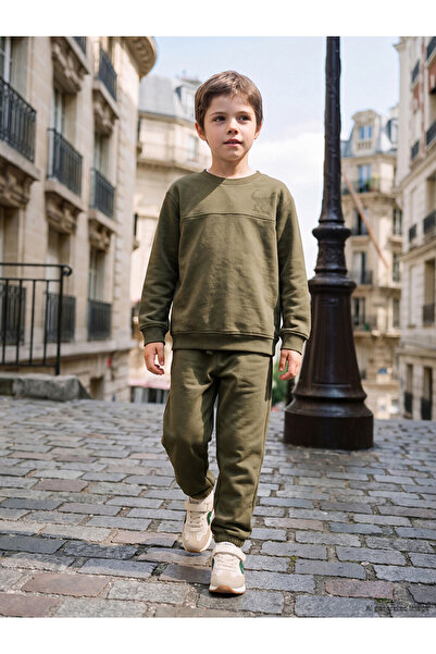LC Waikiki Printed boys' tracksuit set