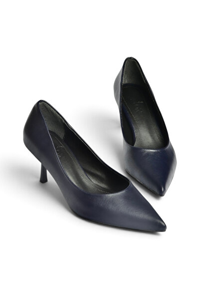 Fox Shoes Z676070009 Тъмносини дамски обувки тип стилето с тънък ток