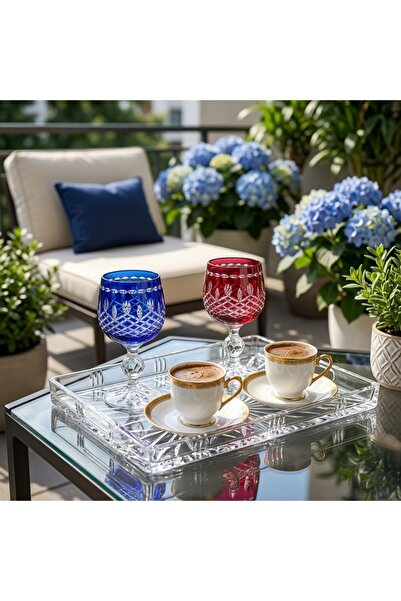 AKDEN STORE Bohemia Crystalex Sterna Ara Coffee Water Glass 150Cc