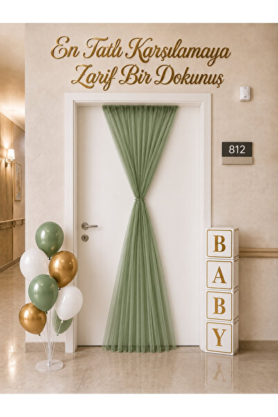 Genel Markalar Hastane Odası Süsleme Seti Bebek Karşılama BABY Kutu Tül Balon...