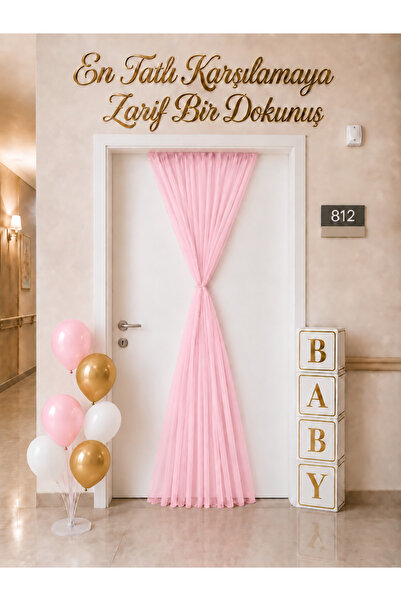 Genel Markalar Hastane Odası Süsleme Seti Bebek Karşılama BABY Kutu Tül Balon...