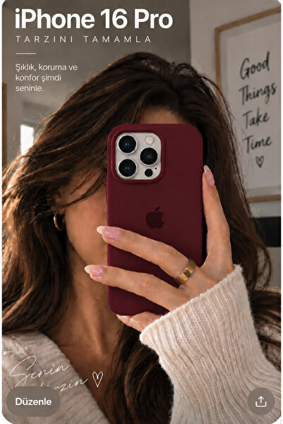 CaseKİdükkan iPhone 16 Pro Uyumlu Içi Kadife Lansman Premium Kılıf