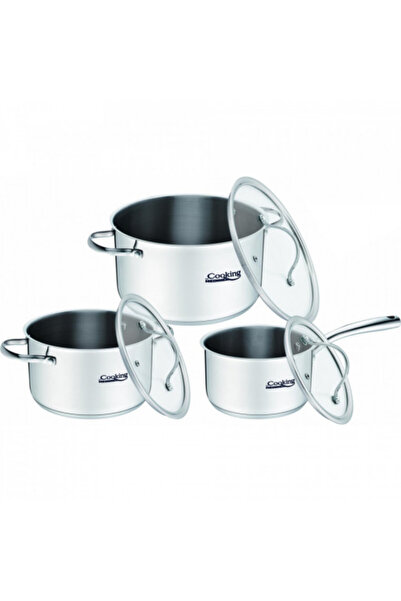 Heinner 6-piece Anna cooking set, Stainless steel, 5-layer encapsulated base,...