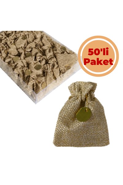 Renk İthalat Kesede Kına Çuval 50'li Paket Hediyelik Dağıtmalık Hazır Paketle...
