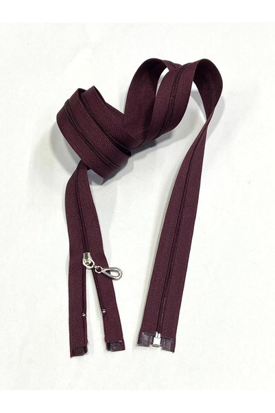 karantuhafiye Ferace Zipper Fine Tooth / 110 cm / Burgundy