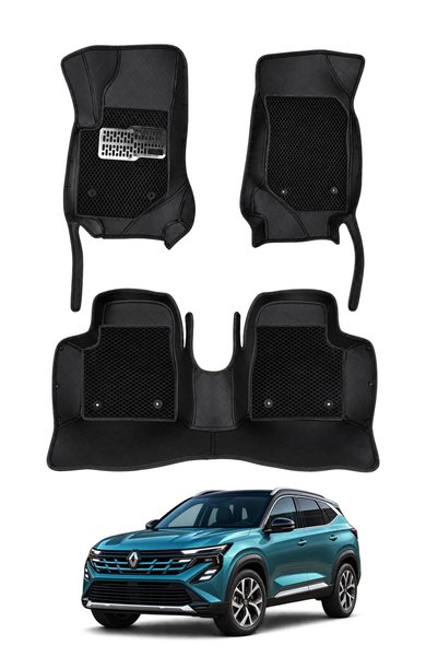 stiloto Renault Boreal (2026-Sonrası) Uyumlu 8D Deri Oto Paspas - Diamond Bas...