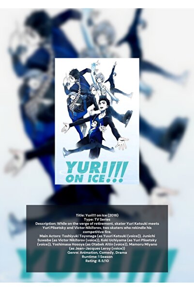 OEM Αφίσα Ινφογραφικού Γραφήματος Yuri on Ice, Συλλογή Άνιμε, Χαρτόνι 250γρ., Α4