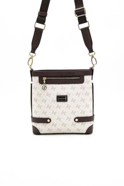 Silver Polo Beige - Brown Nv1120 Women's Crossbody Bag